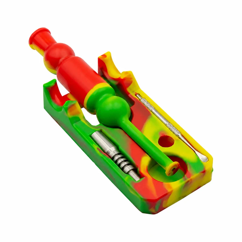 Kit Nectar Collector de Silicona — Estuche y Punta de Titanio de 10 mm