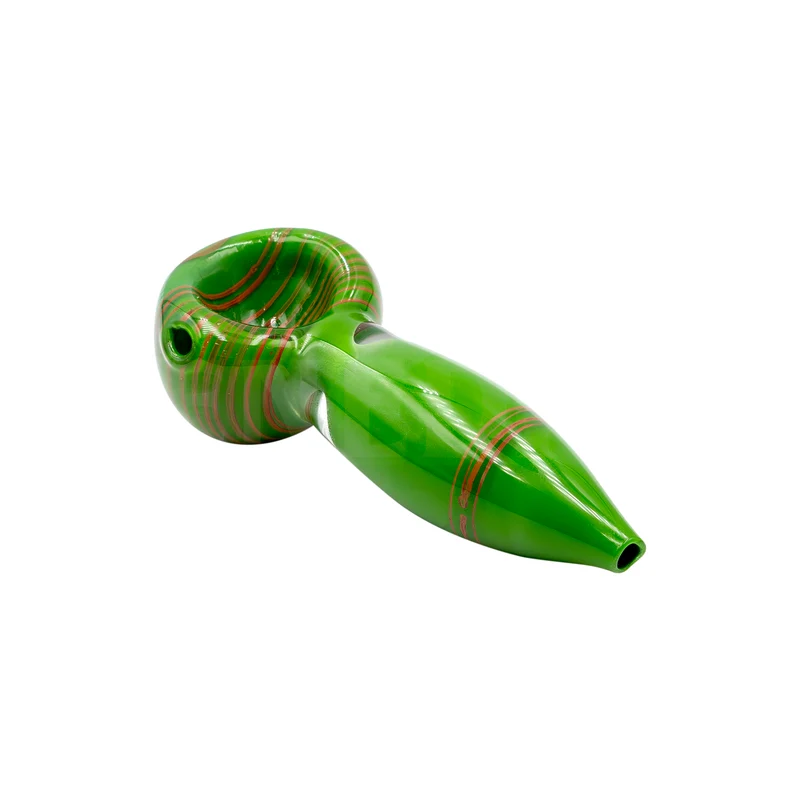 Pipa de Vidrio para Hierbas Secas | Verde, Amarilla o Roja | 9 cm