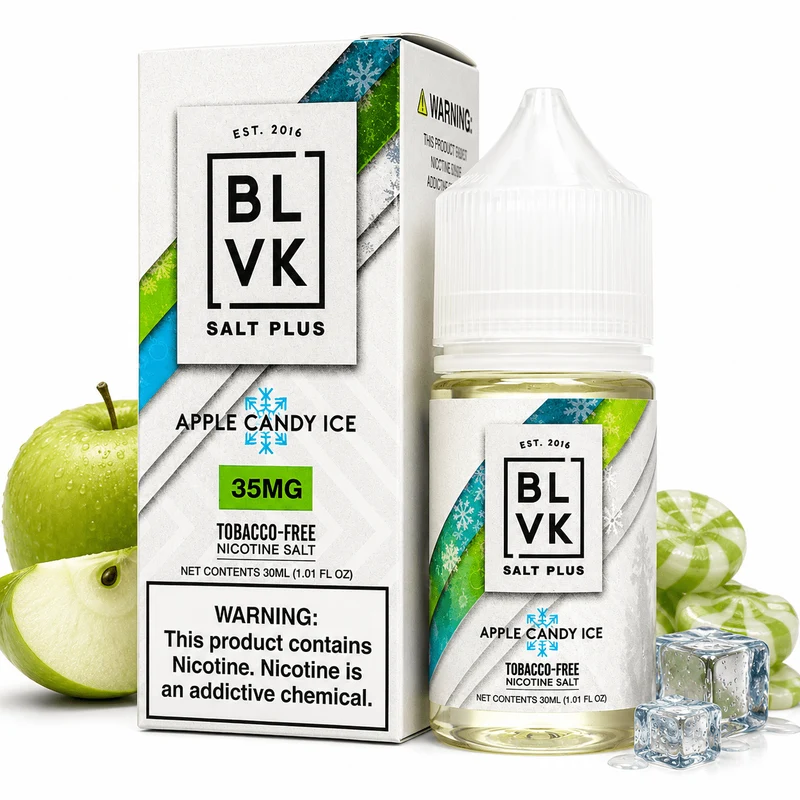 Líquido BLVK Salt Nic Plus Apple Candy Ice 30ml