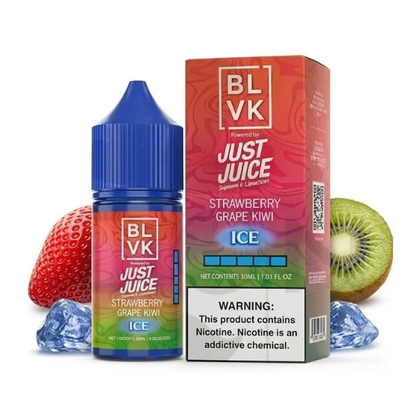 Líquido BLVK x Just Juice Salt Nic Strawberry Grape Kiwi Ice 30ml