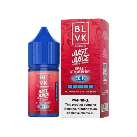 Líquido BLVK x Just Juice Salt Nic Sweet Strawberry Ice 30ml