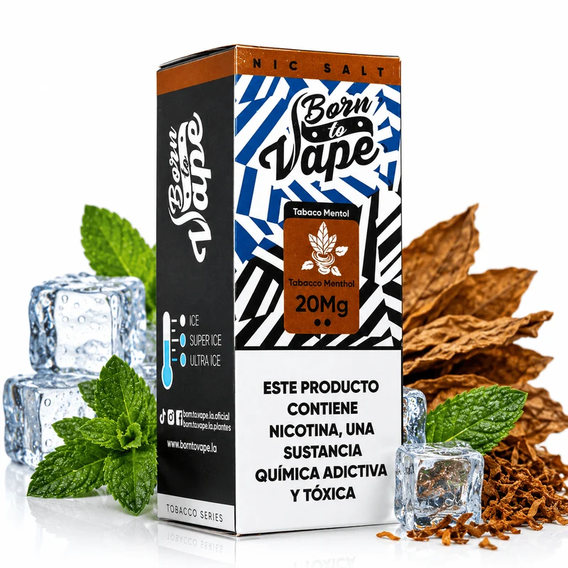 Líquido BTV Born to Vape Salt Nic Tobacco Menthol 30 ml
