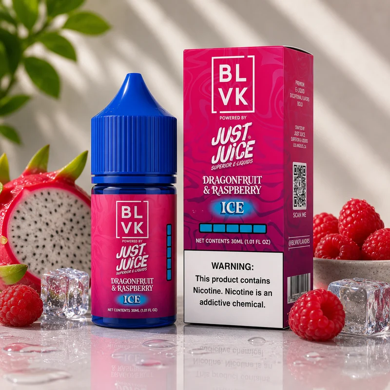 Líquido BLVK x Just Juice Salt Nic Dragonfruit Raspberry Ice 30ml