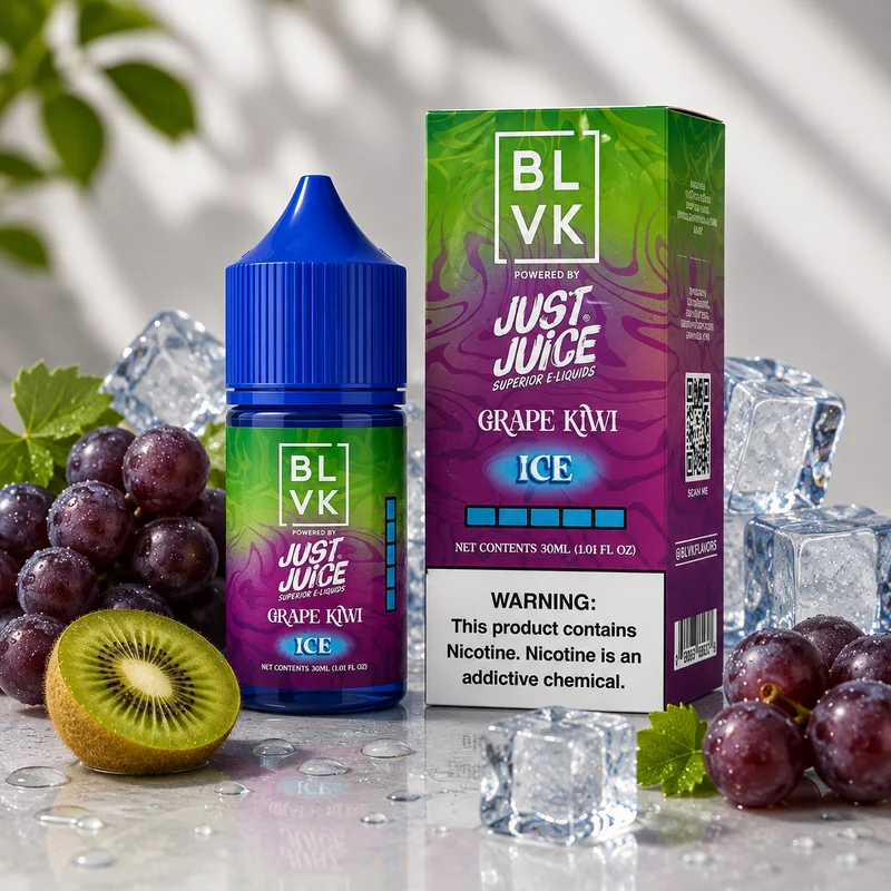Líquido BLVK x Just Juice Salt Nic Grape Kiwi Ice 30ml