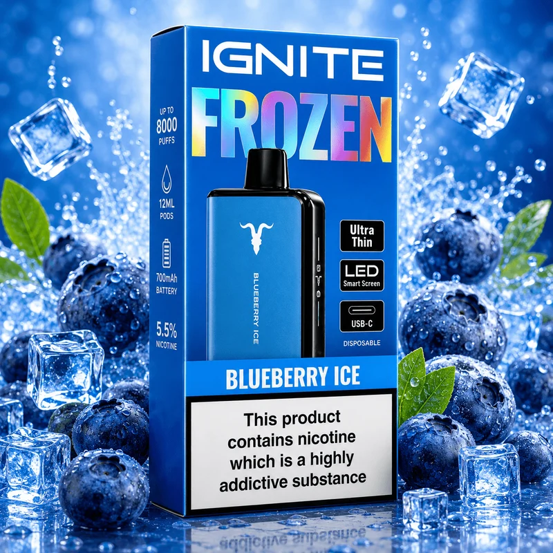 Pod Descartable Ignite Frozen Ultra Thin Blueberry Ice 20K