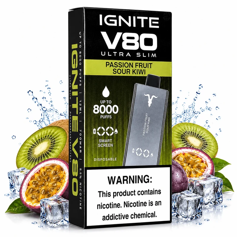 Pod Descartable Ignite V80 Ultra Slim Passion Fruit Sour Kiwi
