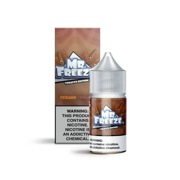 Líquido Mr. Freeze Nic Salt Tabaco Cubano 30ml