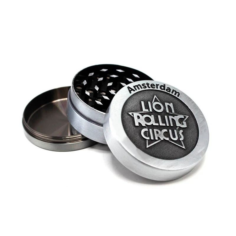 Grinder metálico de 3 piezas Lion Rolling Circus