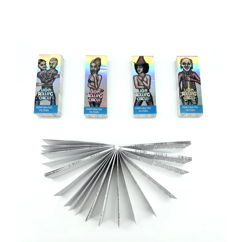 Filtros Perforados Silver - Lion Rolling Circus