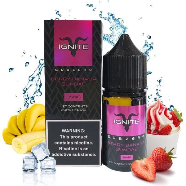 Liquido Ignite Salt Nic Berry Banana Sundae