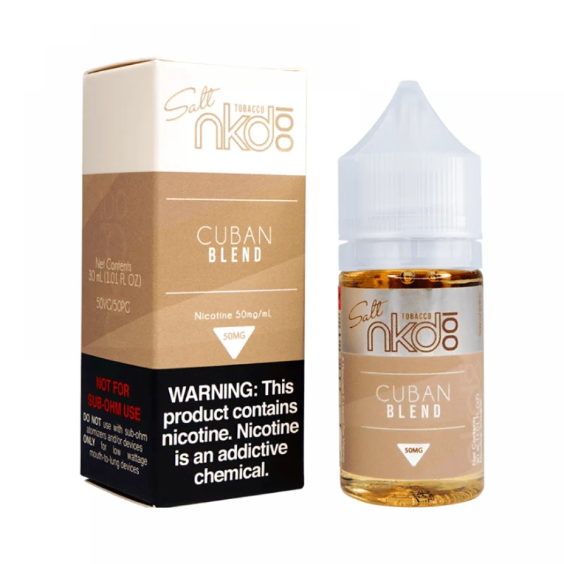 Liquido Naked 100 Salt Cuban Blend 30ml (Origen USA)