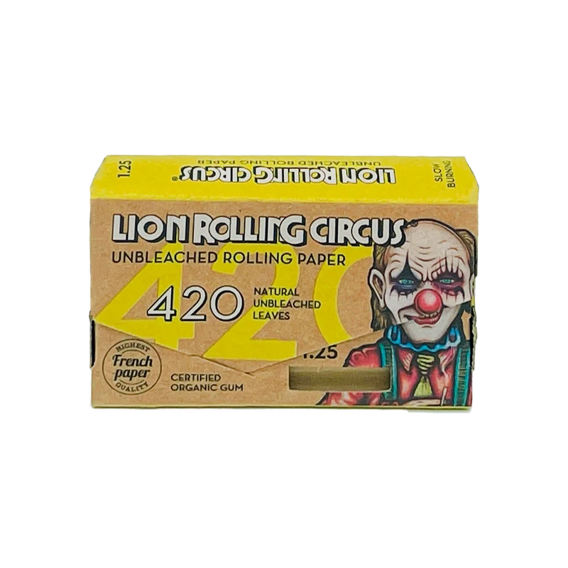 Papel Sin Blanquear 420 Edgar Allan - Lion Rolling Circus 1¼