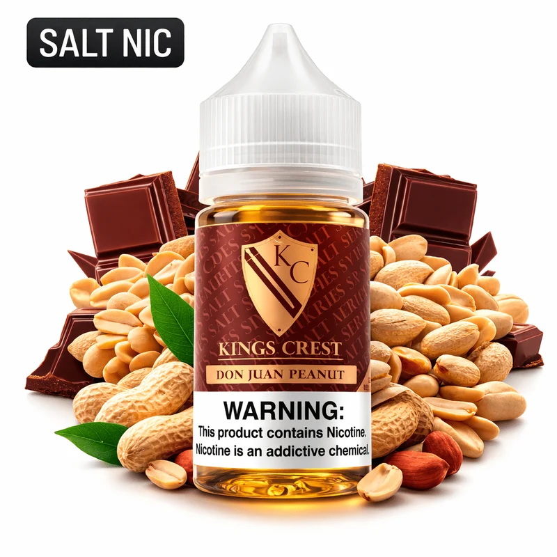 Líquido King´s Crest Don Juan Peanut Salt Nic 30ml