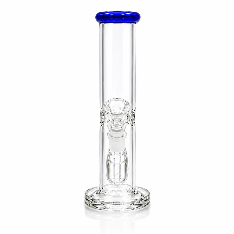 Bong de Vidrio de Colores 20 cm con Percolador — Azul, Verde y Amarillo