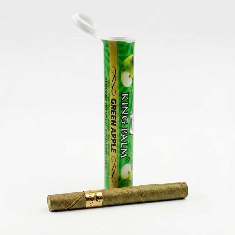 King Palm Green Apple — Roll de Hoja de Palma con Sabor a Manzana Verde