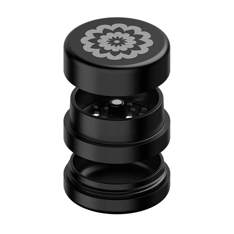 Flower Mill 2.0 Next Gen Standard — Molino de Hierba sin Dientes (Negro)