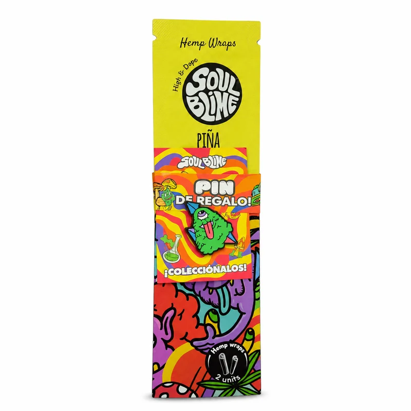 Soulblime Hemp Wraps — Blunt de Cáñamo con Pin Coleccionable