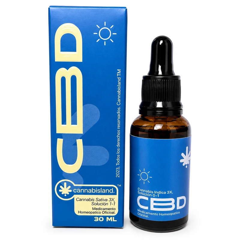 Gotas de CBD Sol 1.5% — Cannabisland · Bienestar para el Día