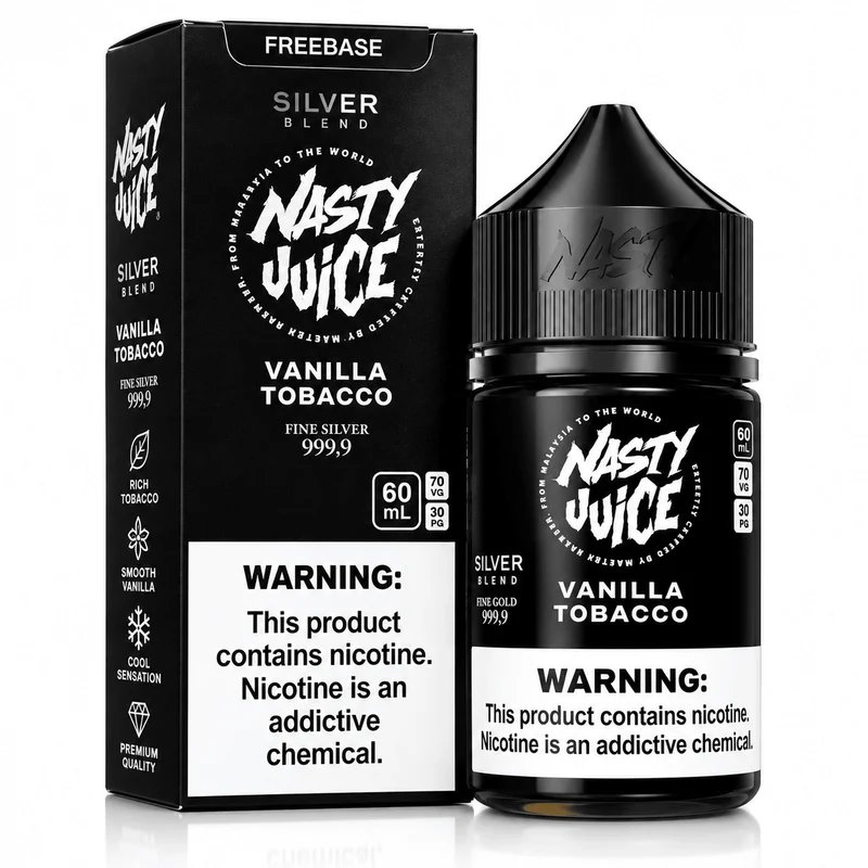 Líquido Nasty Juice Silver Blend Vainilla Tobacco 60ml