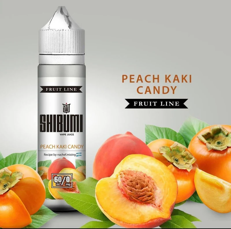 Líquido Shibumi Peach Kaki Candy