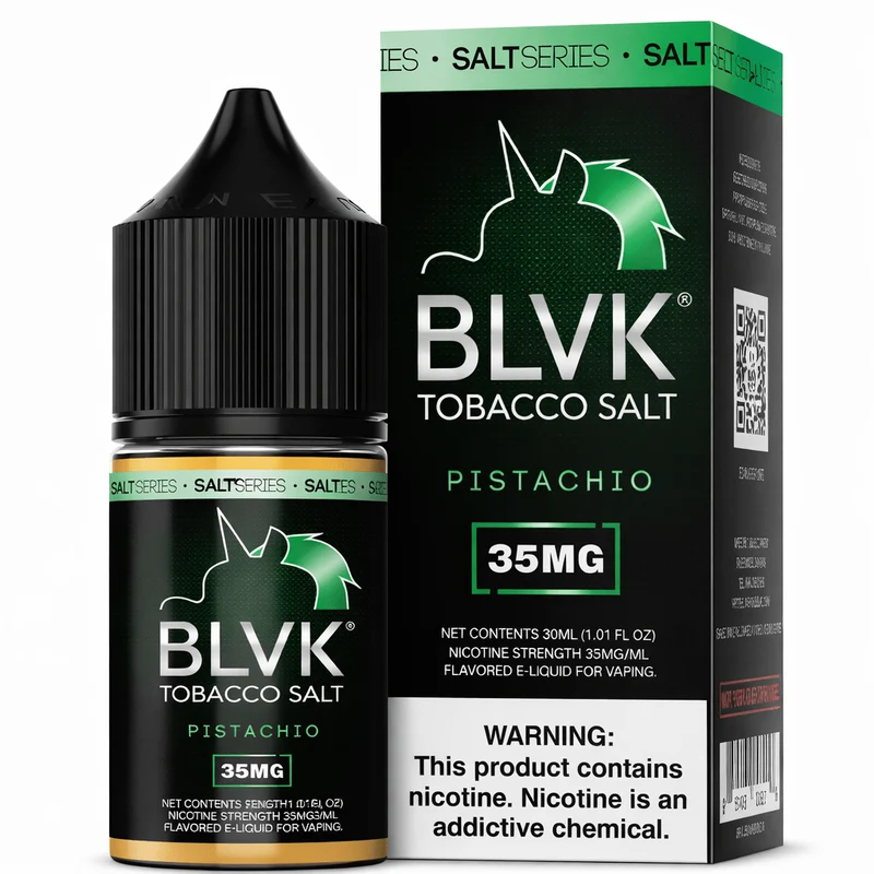 Líquido BLVK Salt Nic Pistachio Tabaco 30ml