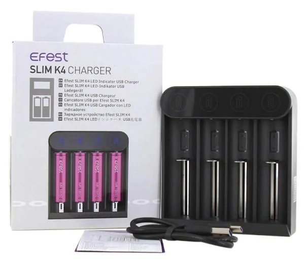 Cargador Efest SLIM K4