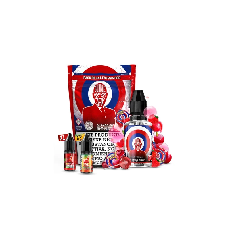 Pack de Sales de Nicotina Bubble Jak by Oil4vap