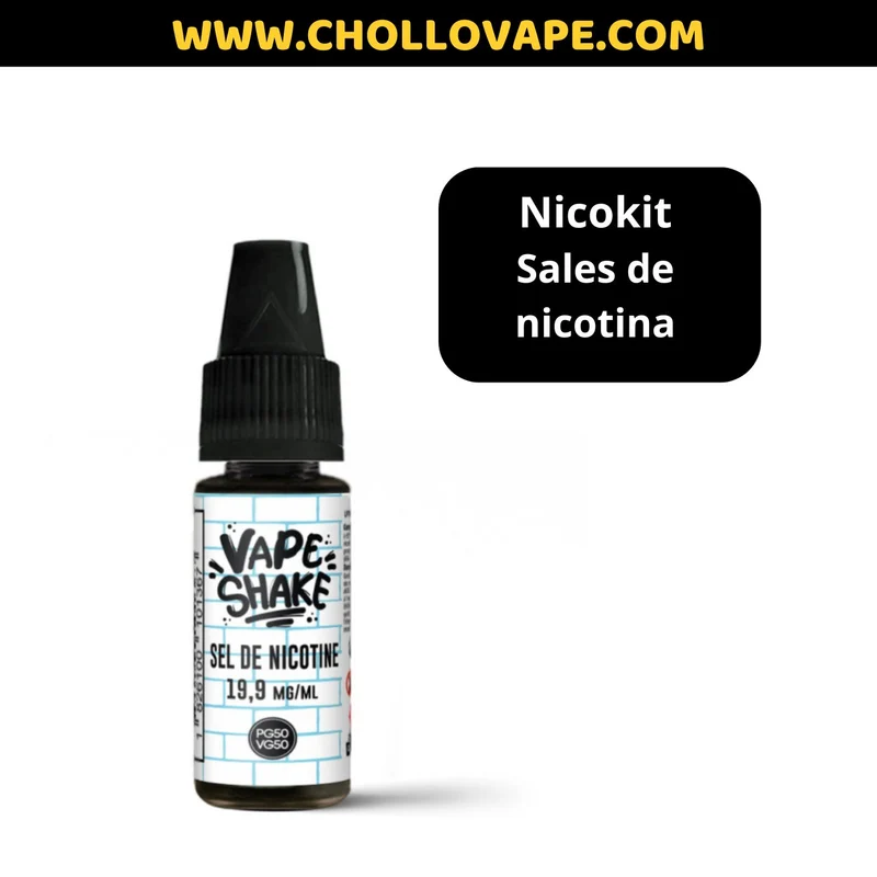 Nicokit Sales de nicotina Vapeshake/Crazy Labs 10ml 50PG/50VG 20mg