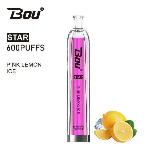 Vaper Desechable Bou Star 600 Puffs Pink Lemon Ice