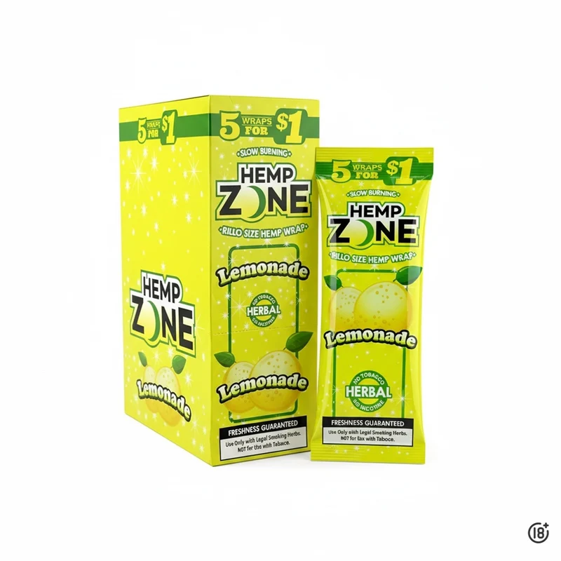 🍋 Blunt Hemp Zone Lemonade X5 – Refrescante sabor a limonada natural