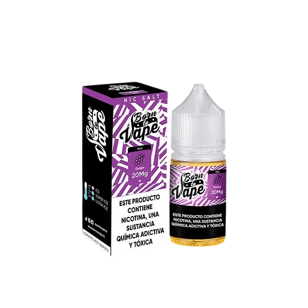 Líquido BTV Born to Vape Salt Nic Grape Bubblegum 30ml