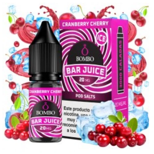 Cranberry Cherry 10ml (Sales de nicotina) (Bar Juice by Bombo)