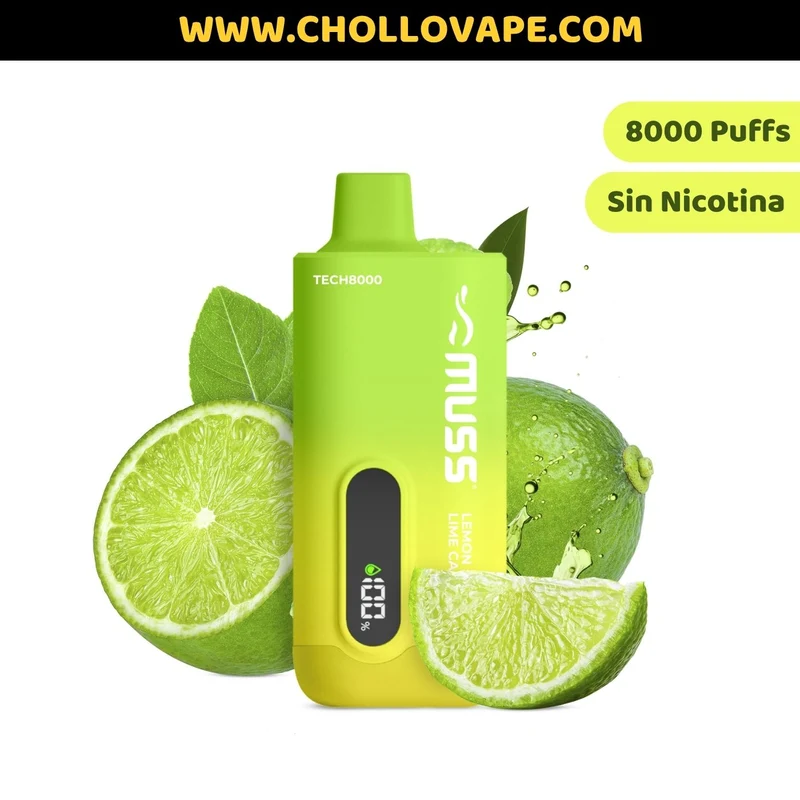 Pod Desechable Muss Tech 8000 Puffs Lemon Lime Calipo