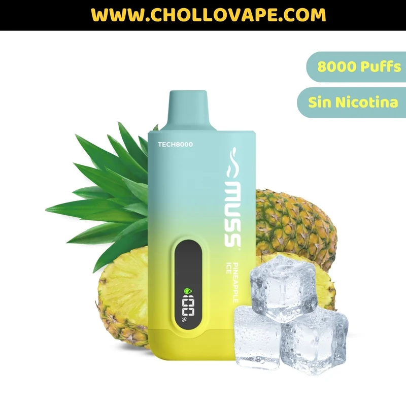 Pod Desechable Muss Tech 8000 Puffs Pineapple Ice