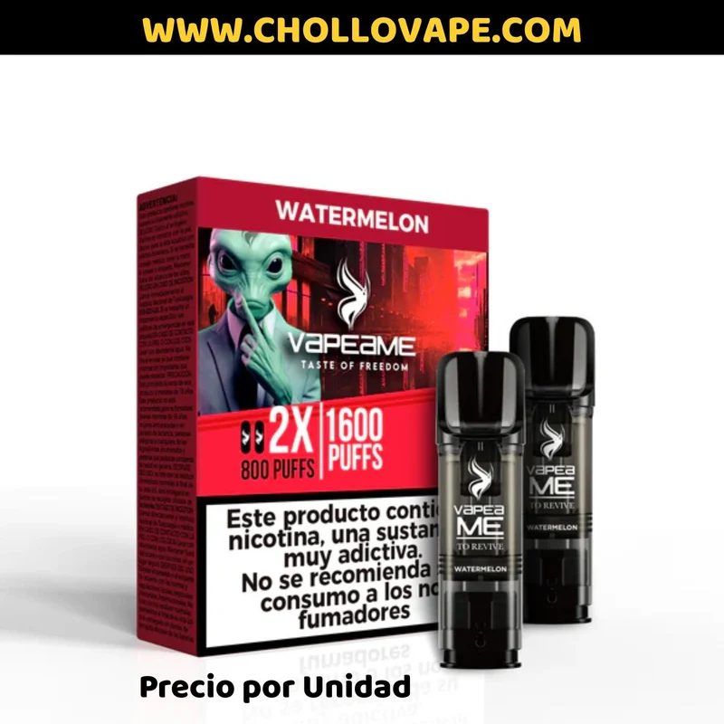 Cartuchos Vapeame 800 Puffs Nicotina 2% (Compatibles Lost Mary y Elfa) 1 Cartucho