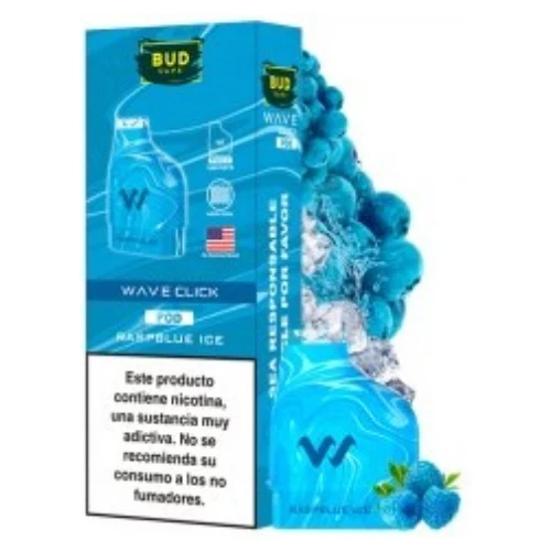 Pod Precargado Wave Click Raspblue Ice 2ml (pack de 2uni) (Bud Vape)