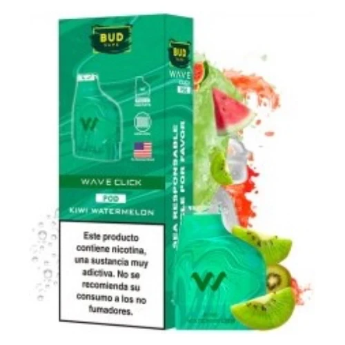 Pod Precargado Wave Click Kiwi Watermelon 2ml (pack de 2uni) (Bud Vape)