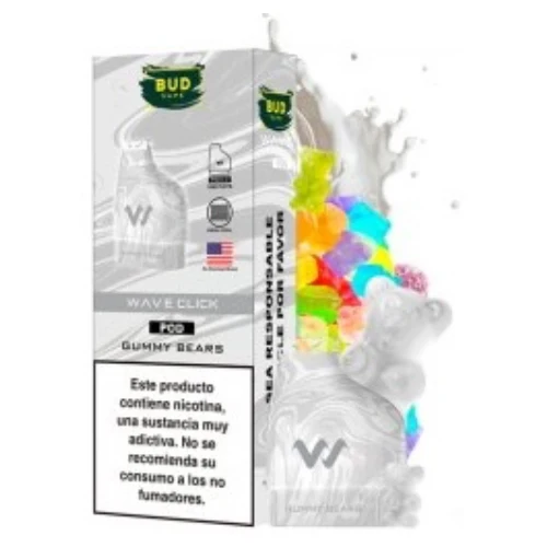 Pod Precargado Wave Click Gummy Bears 2ml (pack de 2uni) (Bud Vape)