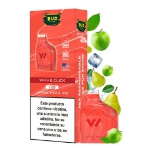 Pod Precargado Wave Click Apple Pear Ice 2ml (pack de 2uni) (Bud Vape)