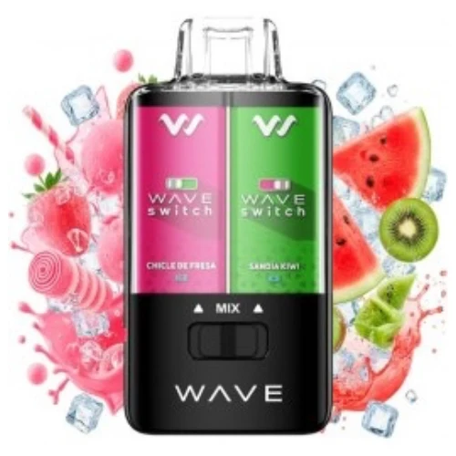 Pod desechable Sandia Kiwi Ice Chicle de Fresa Ice Wave Switch 40.000 puffs 16ml (Bud Vape)
