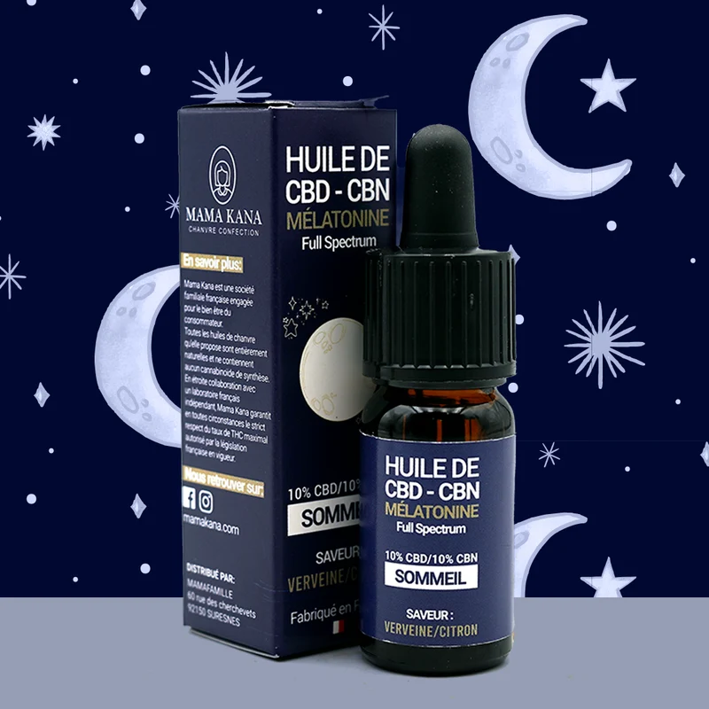 Aceite de CBD y melatonina - Sueño 🌒