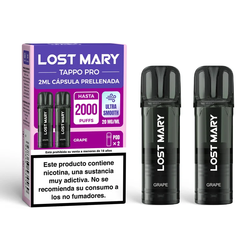 Cartucho x2 Lost Mary Tappo Grape 20mg