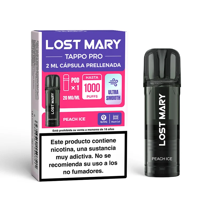 Cartucho x2 Lost Mary Tappo Peach 20mg
