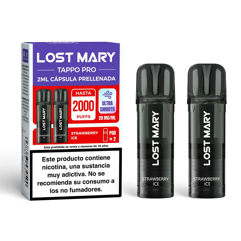 Cartucho x2 Lost Mary Tappo Strawberry 20mg