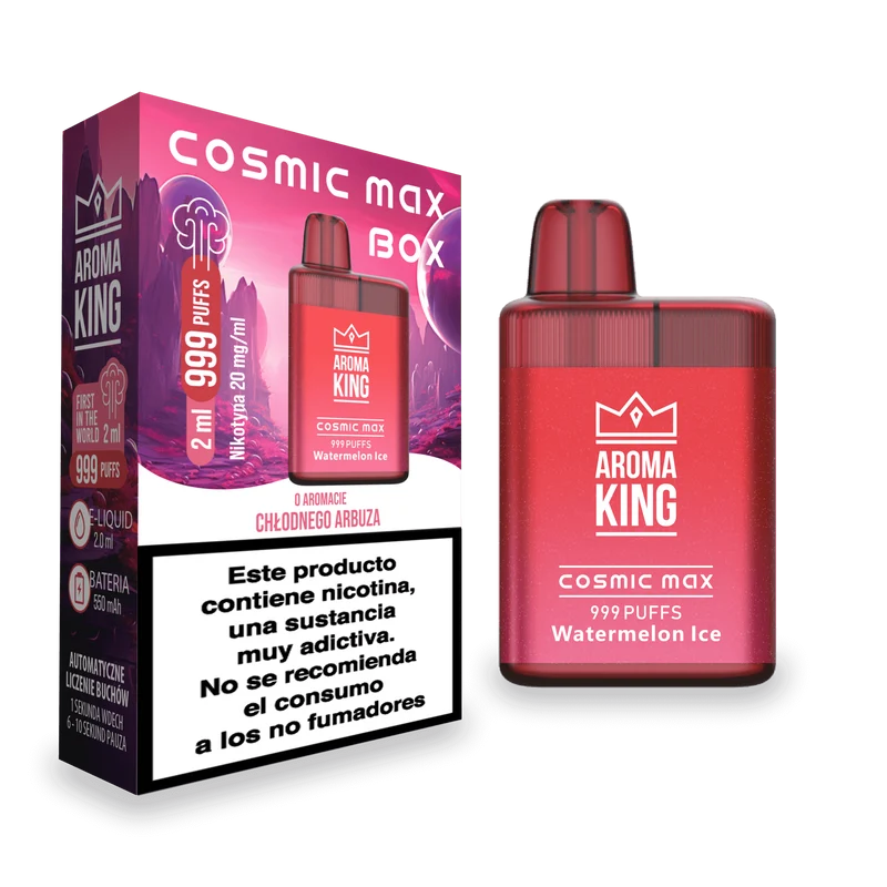 Vaper Desechable Aroma King Cosmic Box Watermelon Ice 20 Mg