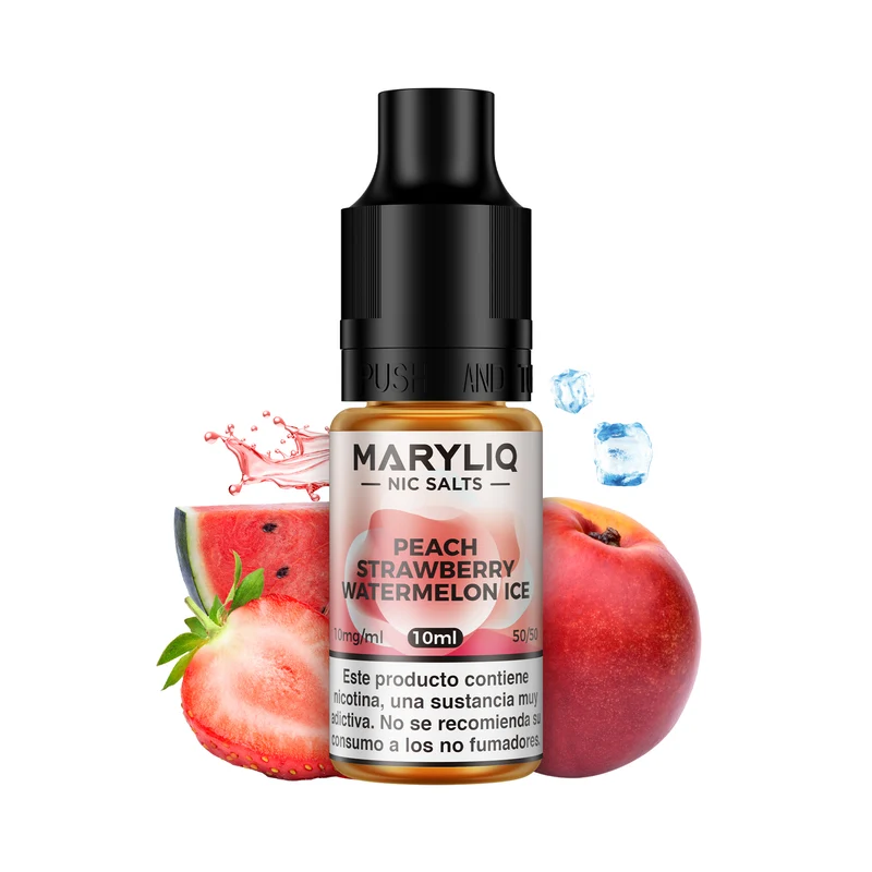 Maryliq Nic Salts by Lost Mary Peach Strawberry Watermelon 10ml