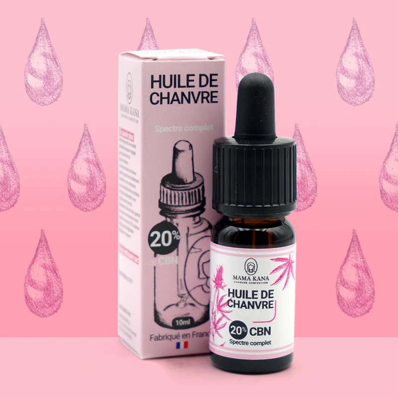 Aceite de cáñamo CBN 20% + CBD 5% 🇫🇷