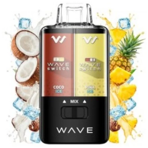 Pod desechable Piña Ice Coco Ice Wave Switch 40.000 puffs 16ml (Bud Vape)