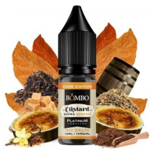 Custard Supra Reserve Core Edition - Platinum Tobaccos Nic Salts 10ml (Bombo)