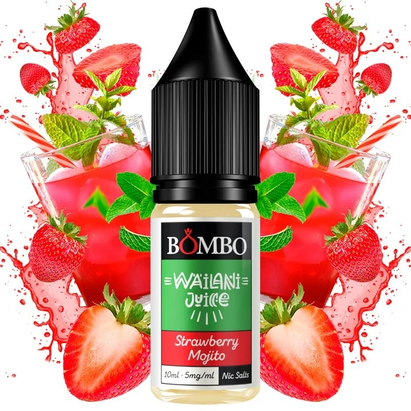 Sales de Nicotina Strawberry Mojito Wailani by Bombo 10ml